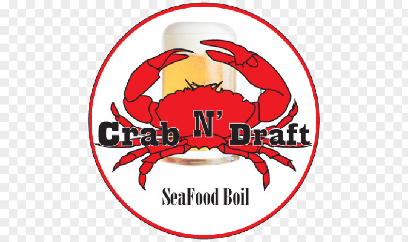 King Crab Logo Brand Douchegordijn Font PNG