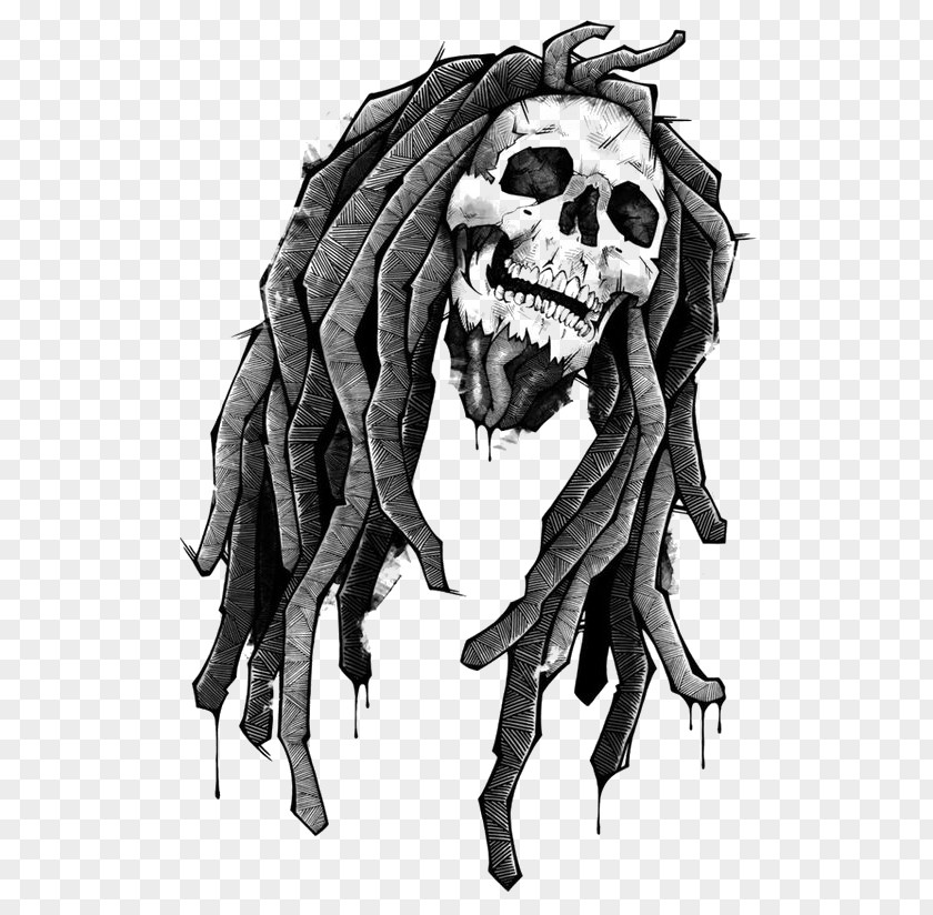 Skull Rock Reggae Drawing Zedge Wallpaper PNG