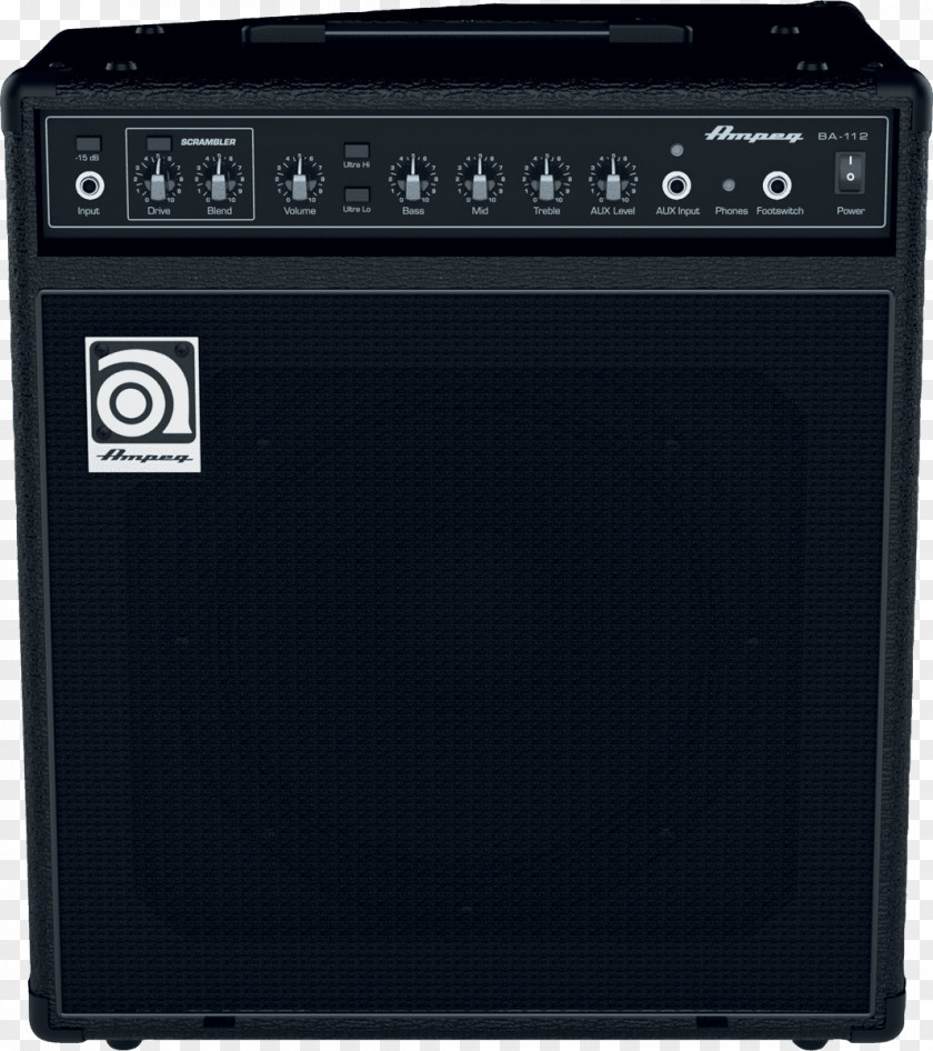 Bass Guitar Amplifier Ampeg BA112 V2 75W 1x12 Combo PNG