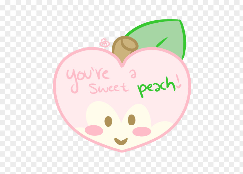 Peach Tea Pink M Character Logo Clip Art PNG