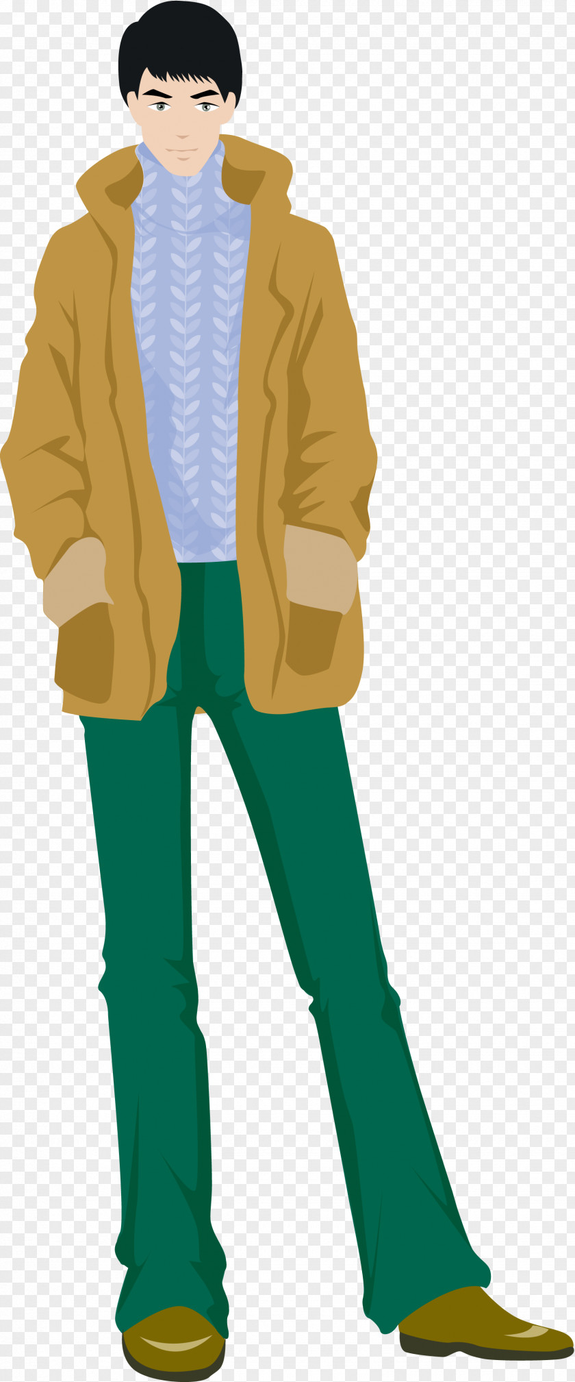 Stylish Man Illustrator Clothing PNG