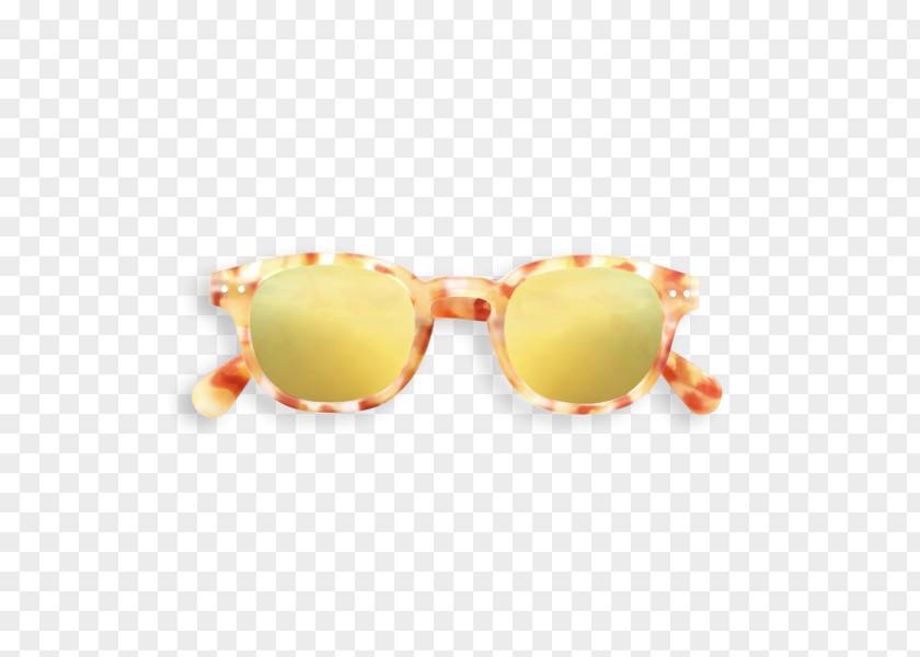 Tortoide IZIPIZI Yellow Mirror Tortoise Sunglasses PNG