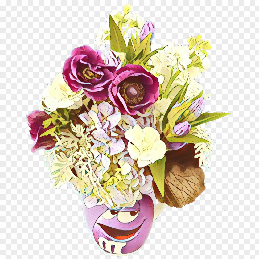 Violet Floral Design PNG