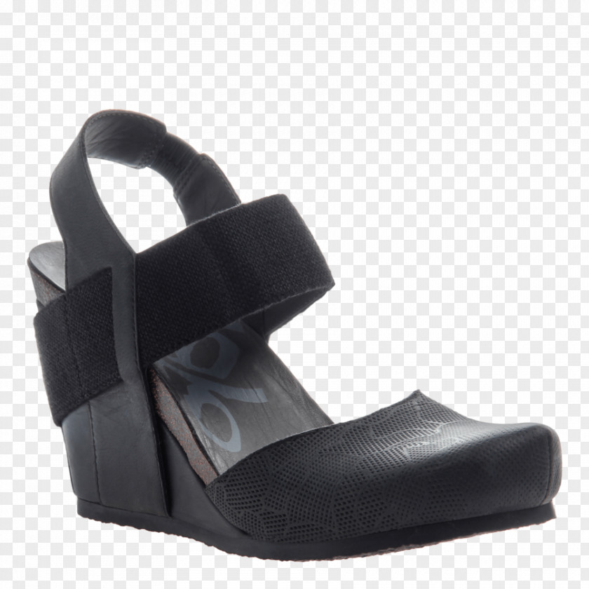 Black Shoe Women's OTBT Rexburg Wedge Adult Women'sSandal 'Rexburg' Sandal, Size 5.5 M PNG