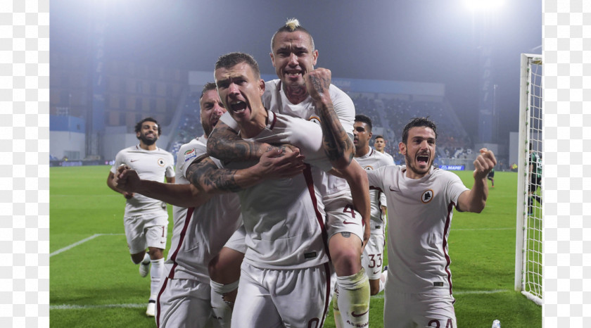 Edin Dzeko A.S. Roma 2017–18 Serie A 2016–17 U.S. Sassuolo Calcio Mapei Stadium – Città Del Tricolore PNG