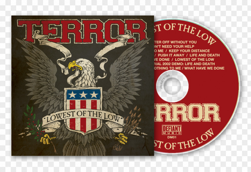 Terrorist Poster Compact Disc The Lowest Of Low Font Slipcase Disk Storage PNG