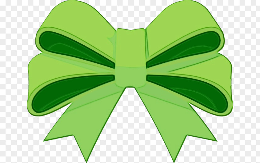 Ribbon Symmetry Shamrock PNG