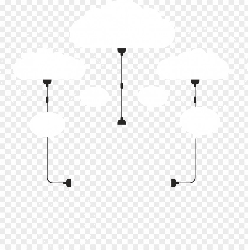 Branch Structure Cloud White Pattern PNG