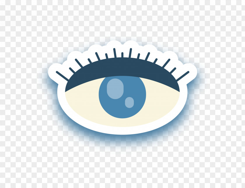 Cartoon Cute Eyes Logo Eye PNG