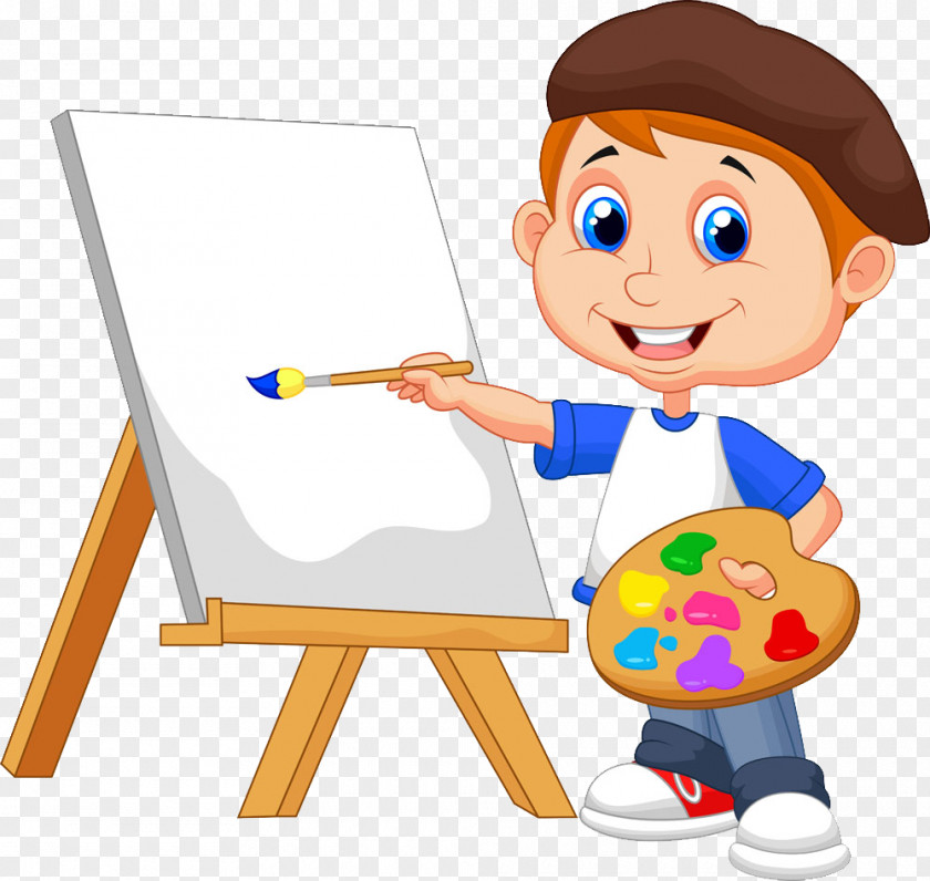 Painting Children Cartoon Royalty-free Drawing PNG