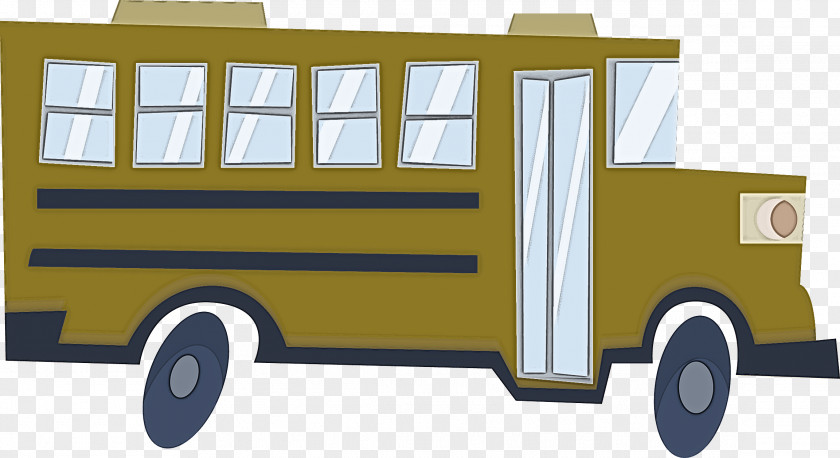 Car Bus Transport Yellow Automobile Engineering PNG