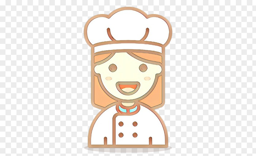 Sticker Smile Chef Cartoon PNG