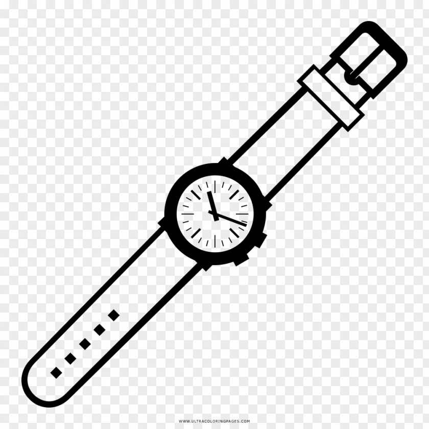 Watch Hands Drawing Clock Coloring Book PNG