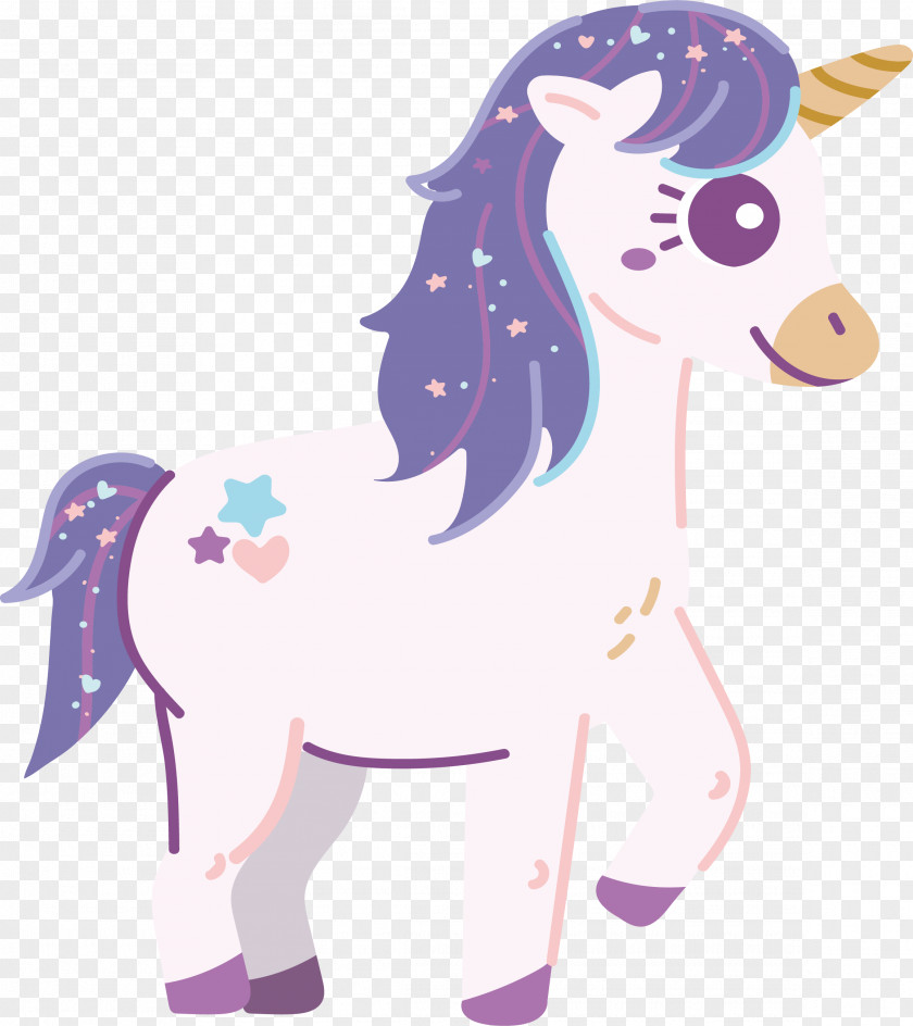 White Romantic Unicorn PNG