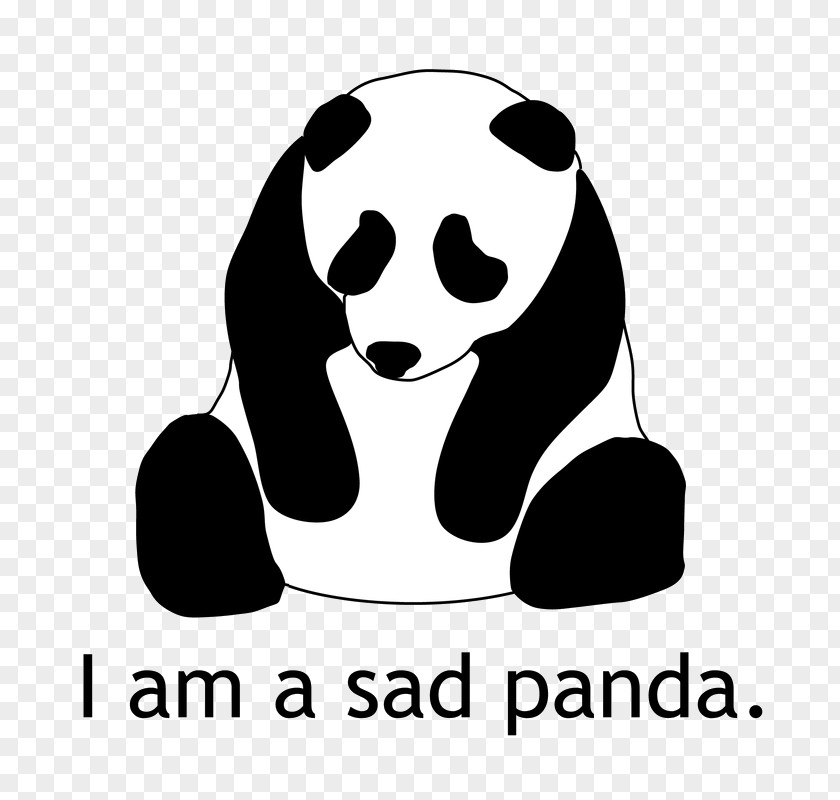 Bear Giant Panda Sadness Clip Art PNG