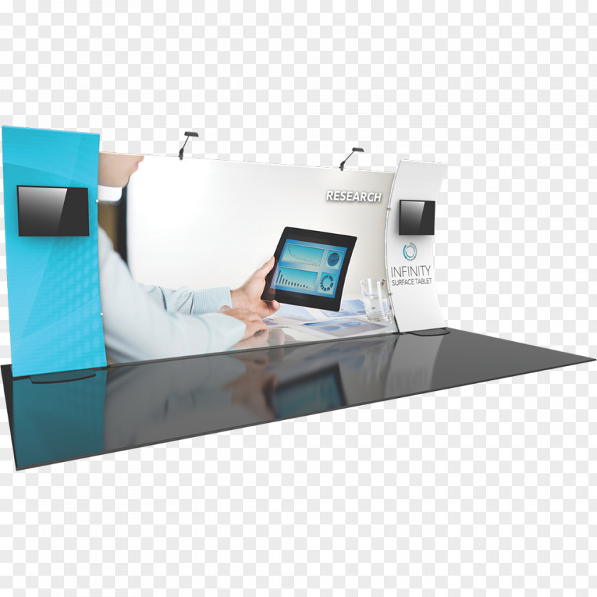 Design Trade Show Display Textile Printing Banner PNG