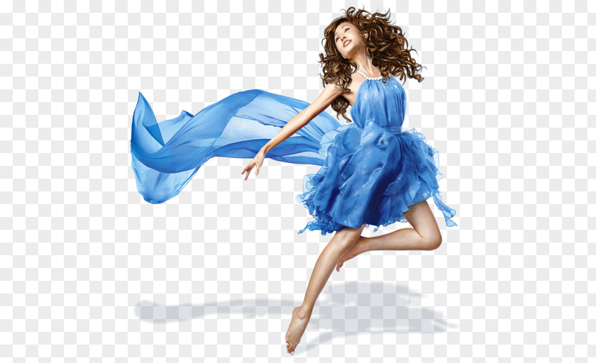Dress Computer Icons Blue Girl PNG Girl, dance clipart PNG