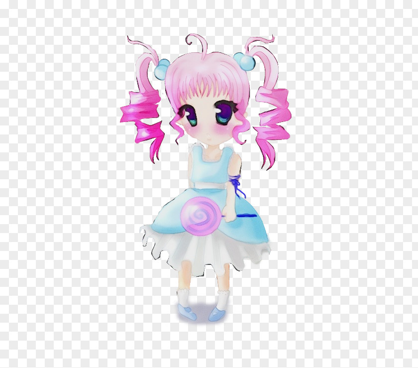 Toy Animation Pink Cartoon Doll Fictional Character PNG