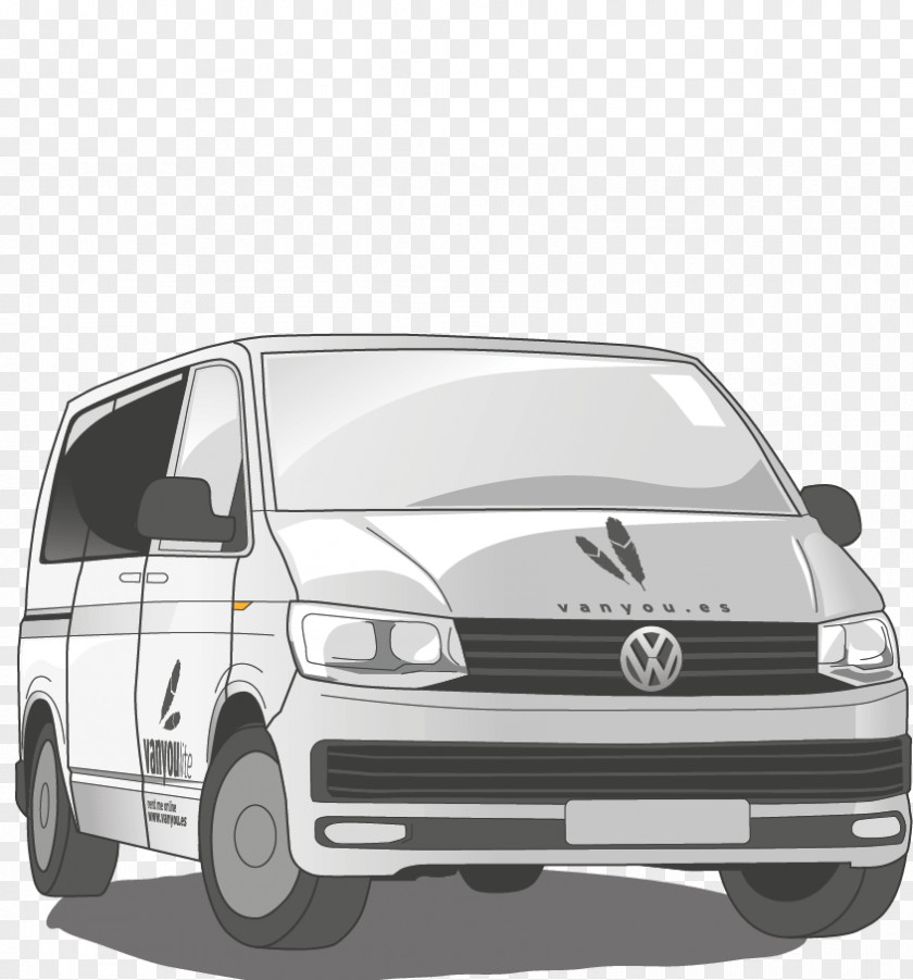 Volkswagen Minivan Caddy Car PNG