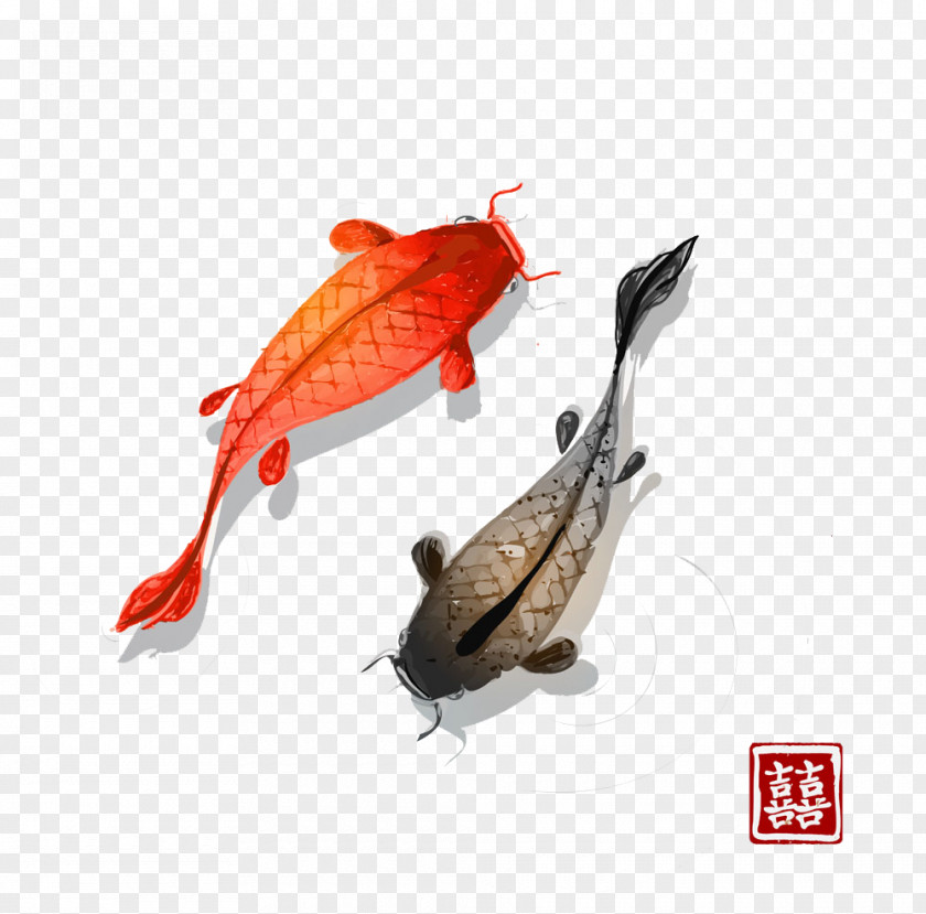 Koi Goldfish Illustration Desktop Wallpaper Vector Graphics PNG