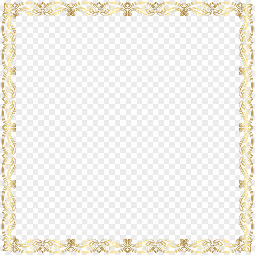 Border Frame Clip Art Image Gold Euclidean Vector PNG