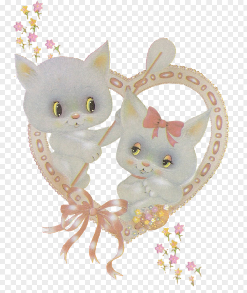 Kitten Whiskers Pink M Figurine RTV PNG