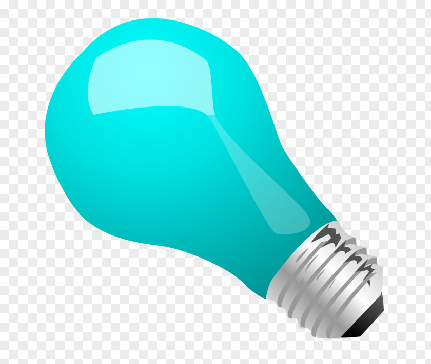 Blue Light Bulb Vector Material Incandescent Electric PNG