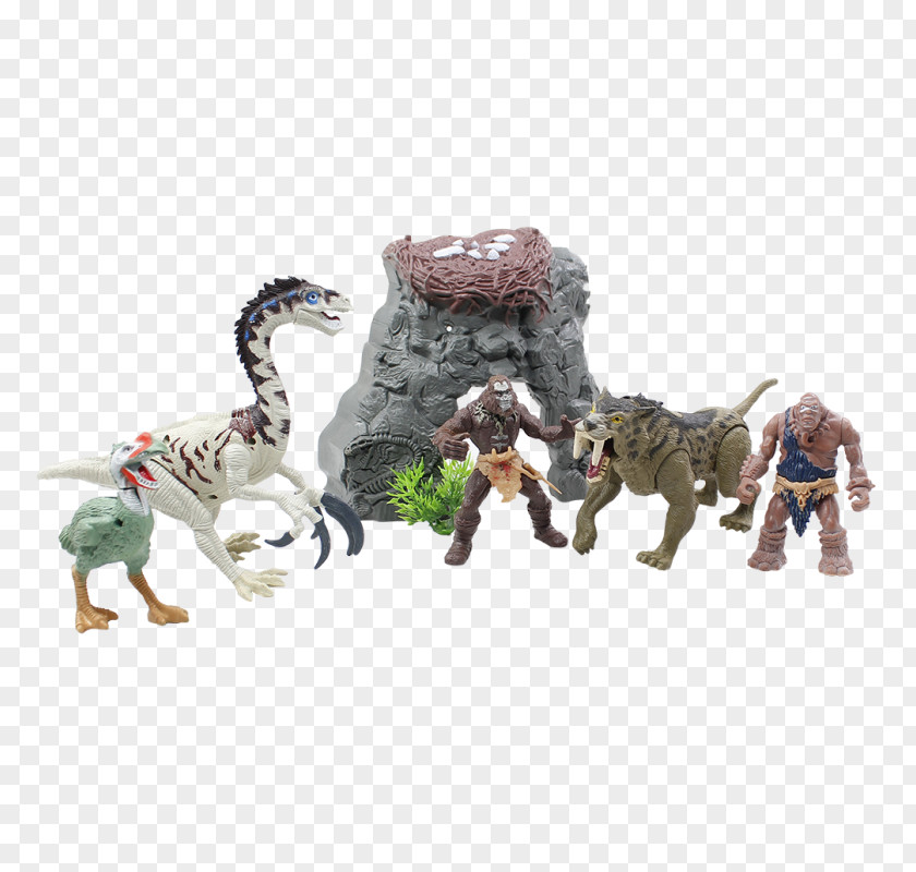 Toy Stone Age Figurine Velociraptor Child PNG