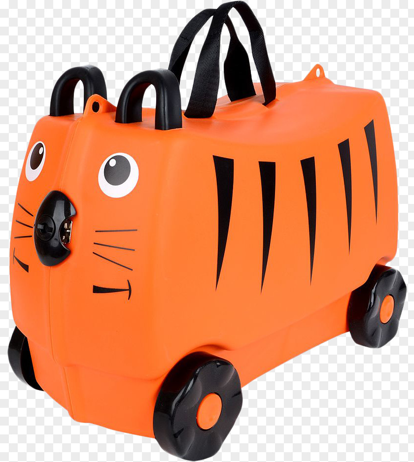 Cat Suitcase Travel Baggage Child PNG