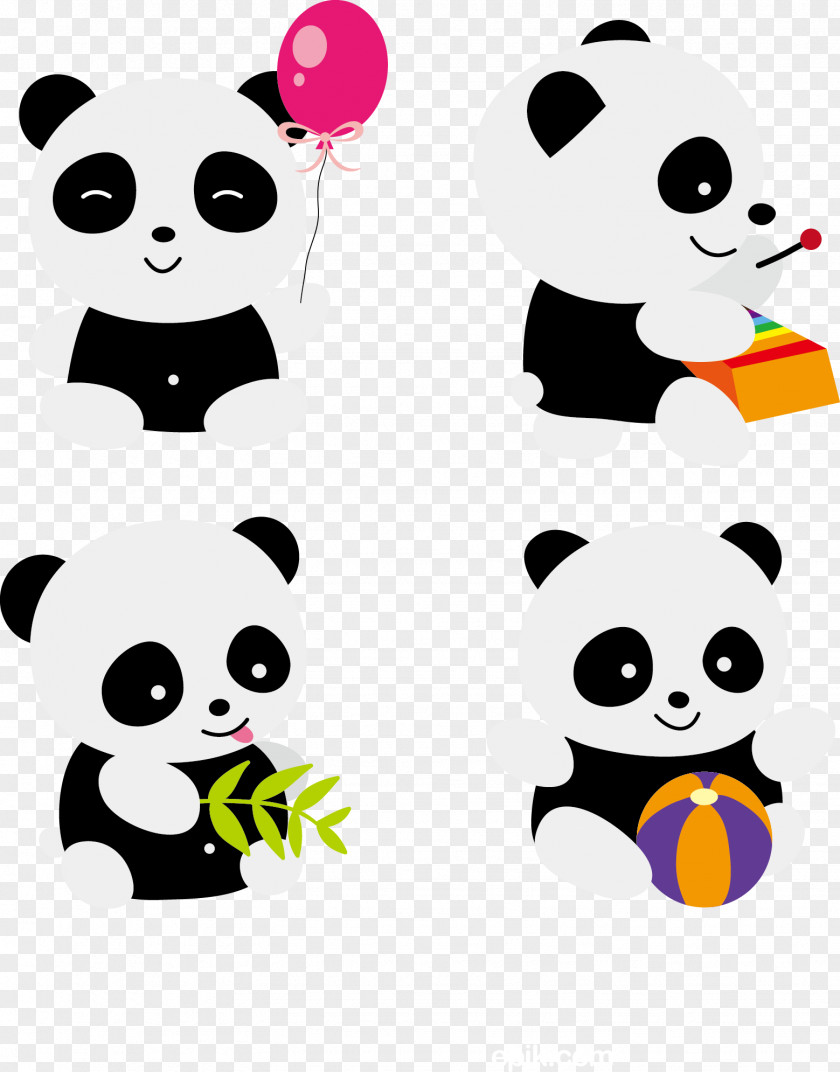 Cute Panda Giant Cuteness Clip Art PNG