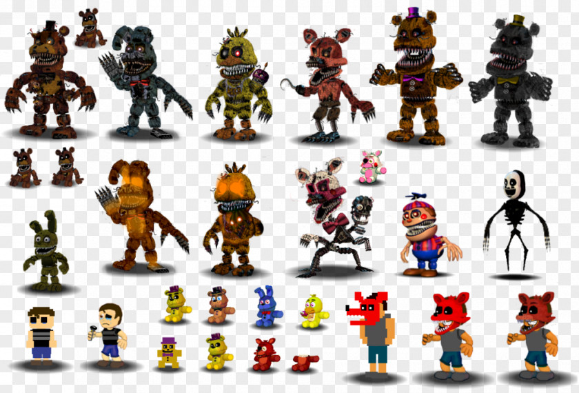 Ink Figure Five Nights At Freddy's 4 Freddy's: Sister Location Nightmare Game PNG