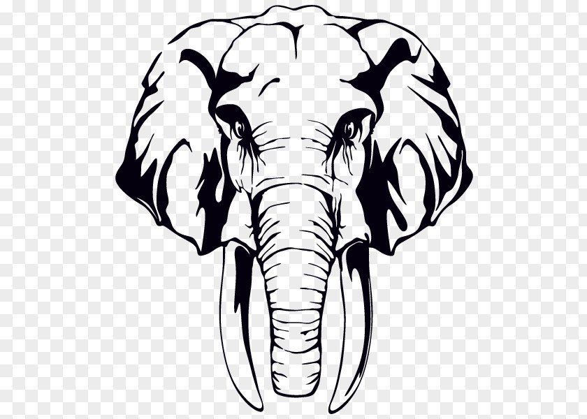 Elephants Clip Art Drawing Image Black And White PNG