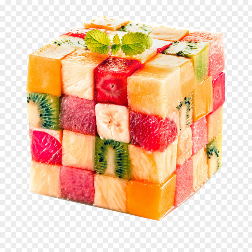 Fruit Cube Juice Salad Tropical PNG