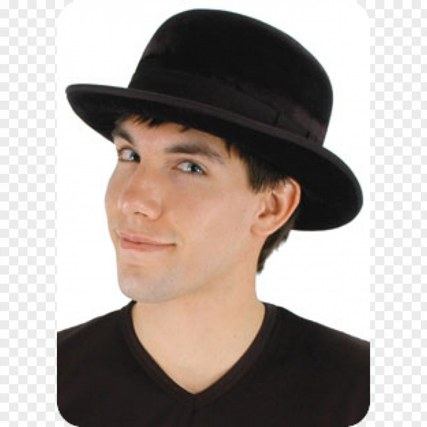 Hat Bowler Fedora Top Velvet PNG