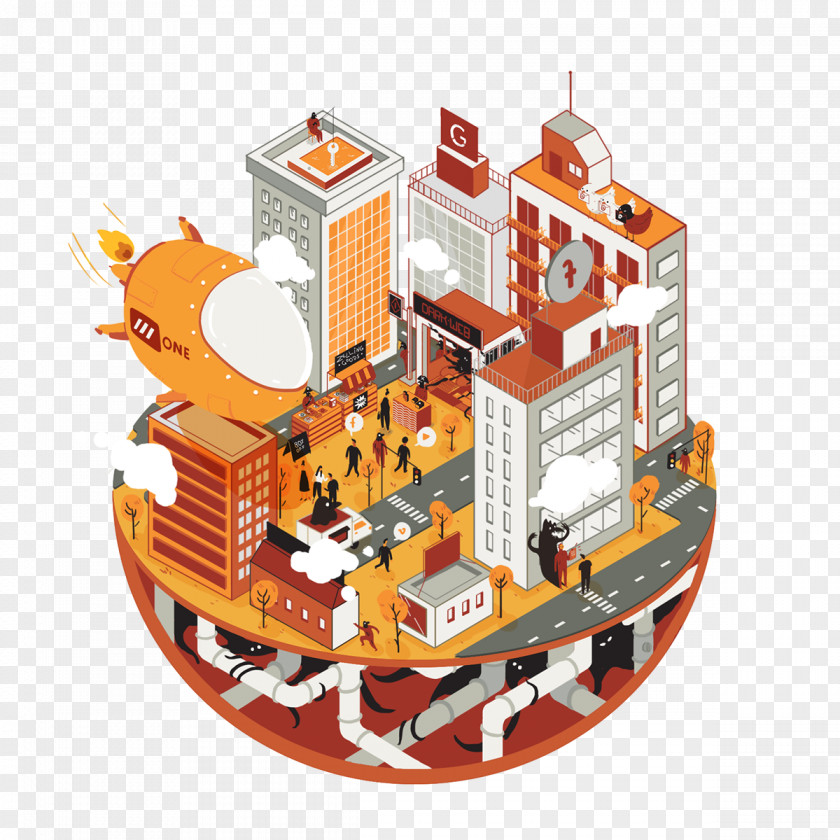 Isometric Graphic Illustration Projection Video Game Graphics Behance Risk PNG