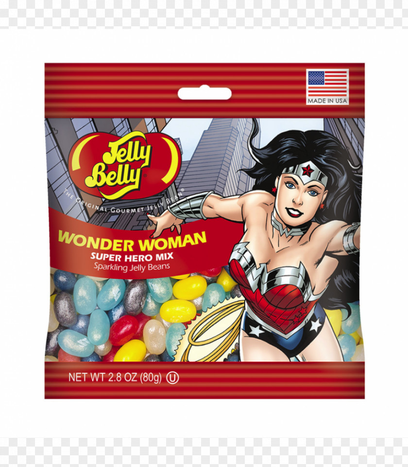 Jelly Belly Candy Company Batman Gelatin Dessert Wonder Woman The Bean PNG