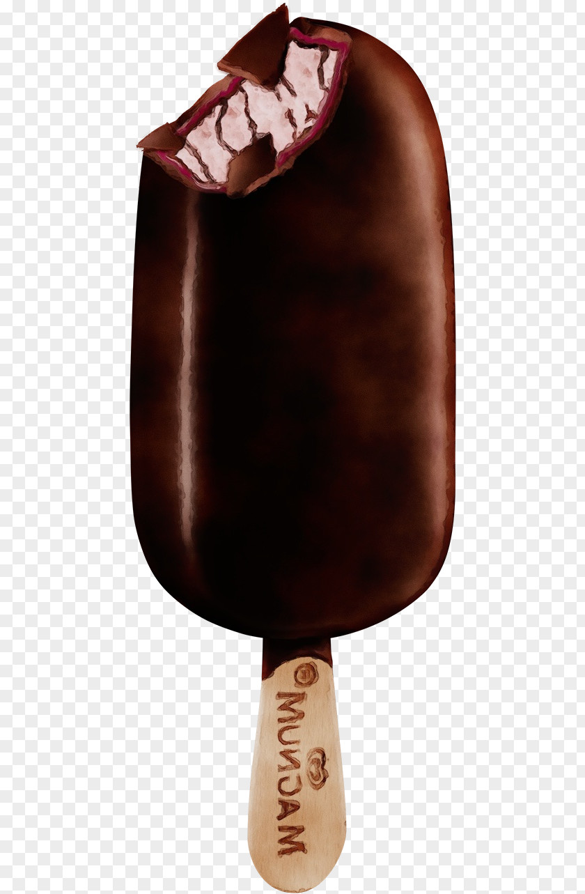 Leather Ice Pop Brown Cream Bar PNG