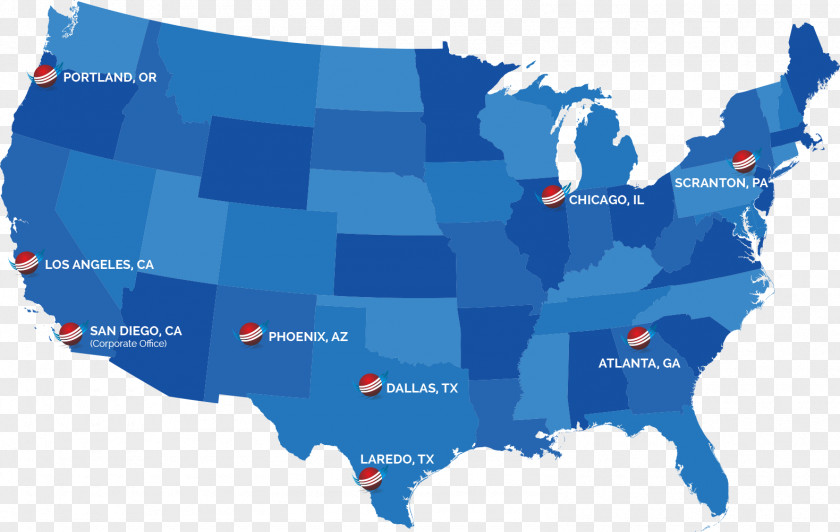 United States Vector Map US Presidential Election 2016 PNG