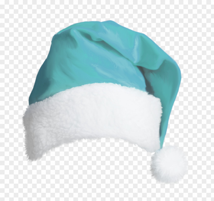 Blue Christmas Hat Santa Claus Suit PNG