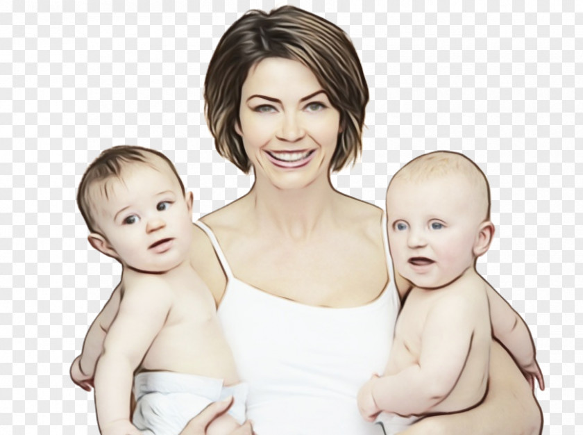 Mother Infant Twin Woman Child PNG