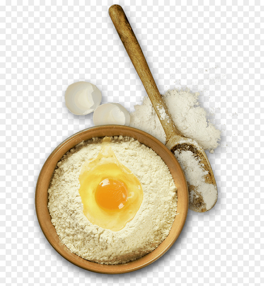 Yellow Simple Egg Flour Decorative Pattern Fried Baking Ingredient PNG