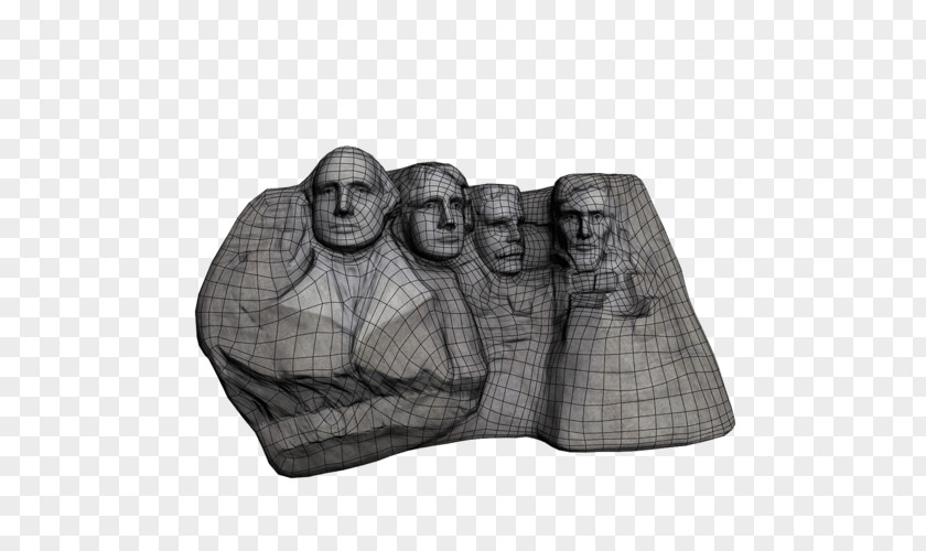 Mount Rushmore 3D Modeling Sculpture Monument TurboSquid Low Poly PNG
