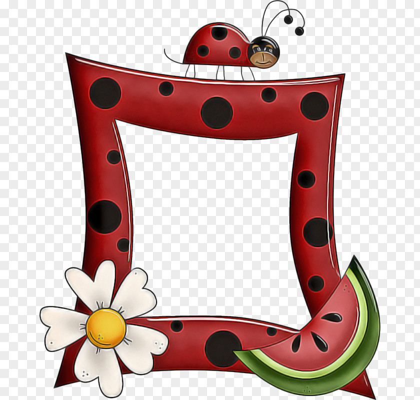 Plant Cartoon Red Background Frame PNG
