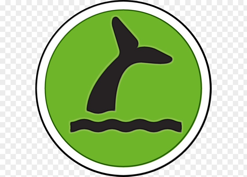 Symbol Logo Green Leaf Watercolor PNG