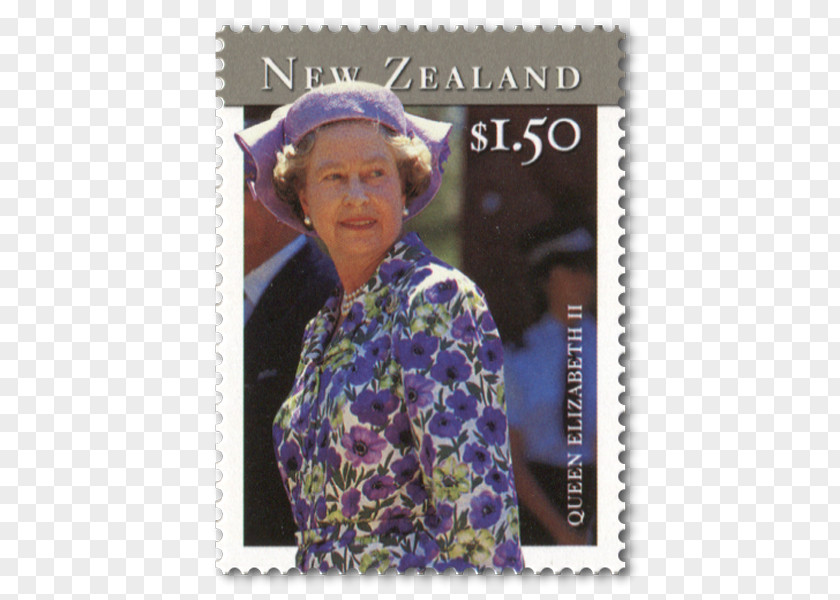 Cancelled Stamp Elizabeth II New Zealand Post Postage Stamps Reign PNG