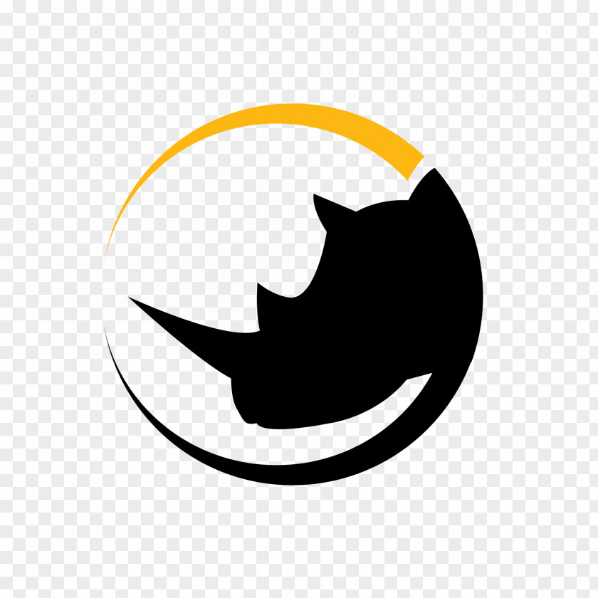 Crescent Symbol Cat Silhouette PNG