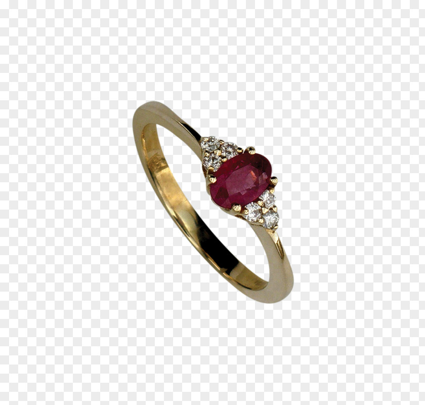 Ruby Earring Gold Diamond PNG