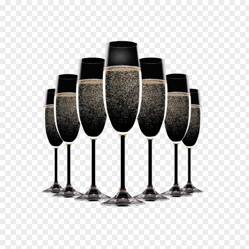Wineglass Champagne New Year's Eve PNG