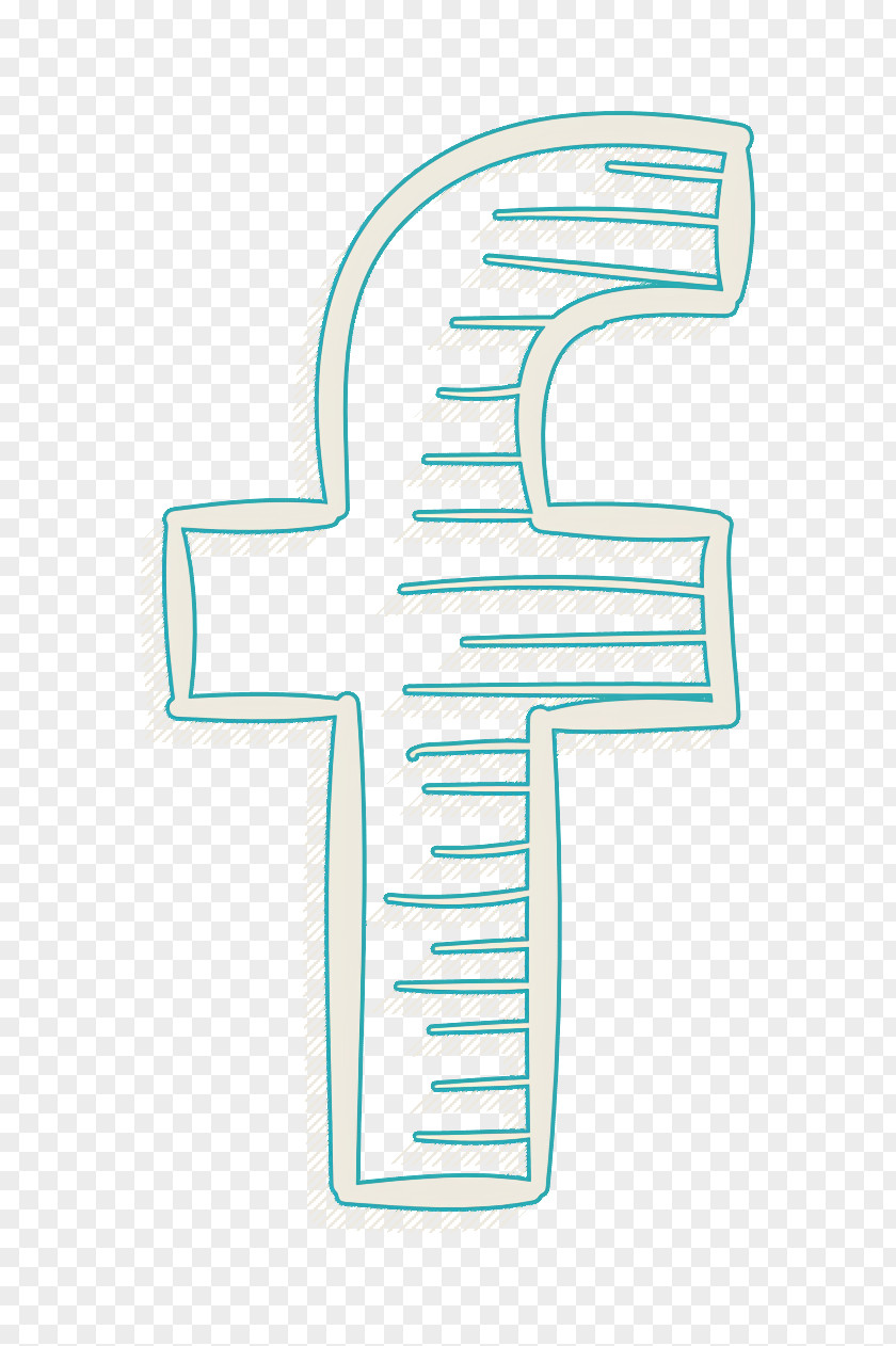 Facebook Drawn Logo Icon Handmade Social PNG