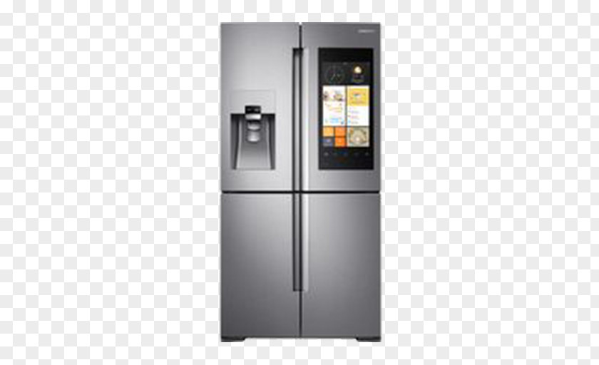Refrigerator Samsung Family Hub RF56M9540 Freezers Logik LFC50B14 Fridge Freezer Home Appliance PNG